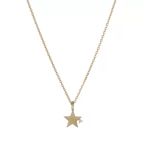 Beaded Diamond Star Necklace