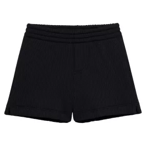 Black Rib Mini Swim Trunk