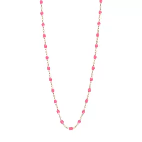 Classic Gigi Pink necklace, Rose Gold, 17.7"