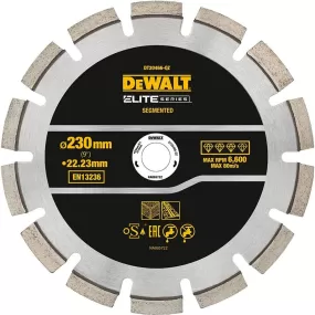 Dewalt 230mm Elite Series Asphalt Diamond Segmented Wheel Blade DT20466-QZ