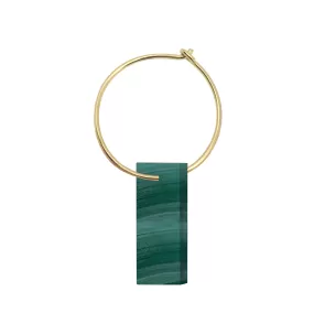 DIASPRO MALACHITE EARRING CIRCLE