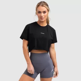 Everyday Cropped Tee - Black