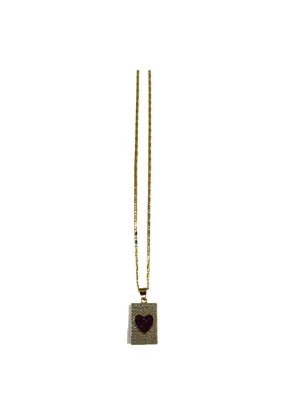 Felicity Necklace-Pink Heart