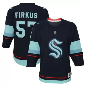 Jagger Firkus Seattle Kraken Youth Home Replica Jersey - Navy