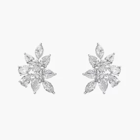 Lorelei Diamond Cluster Earrings