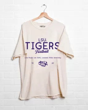 LSU Tigers Shot Off Off White Thrifted Tee