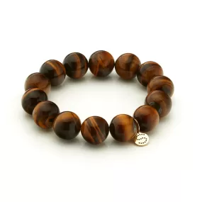 Luna / Bracelet / Tiger's Eye   Gold