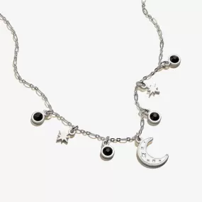 Moon   Crystal Delicate Necklace