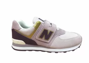 New Balance pink YV574MLG girls' sneakers