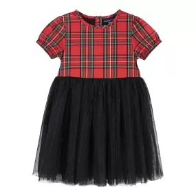 Plaid Tulle Dress  | Red & Green