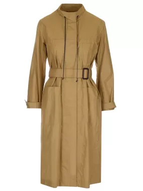 'S Max Mara Belted Poplin Dress