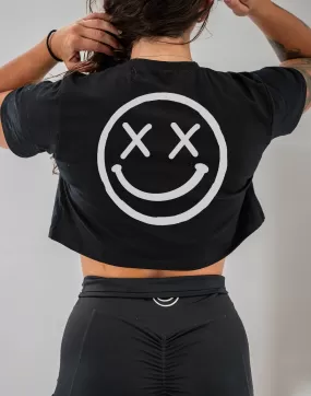 Salty Savage Ladies "OG Smile" Performance Crop Tee | Mix Up Edition