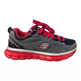 Skechers Immunity 95494L/CCRD gray red children's sneakers