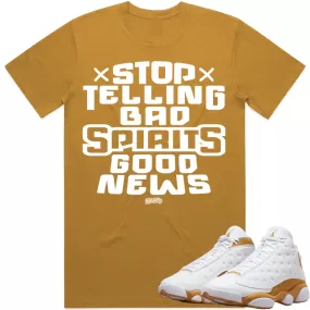 SPIRITS : Wheat Sneaker Tees Shirt (white ink)