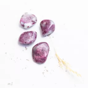 Tourmaline - Rubellite, Tumbled, A grade